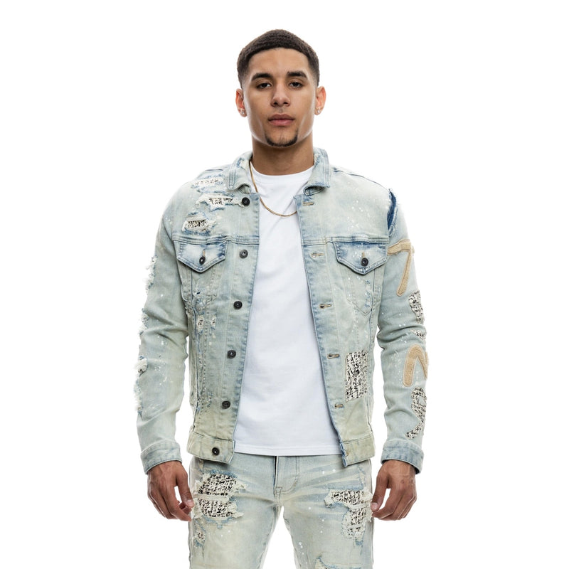 Doodle  Denim Jacket - Smoke Rise