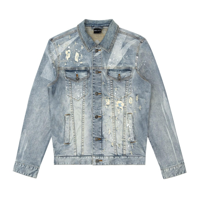 Smoke Rise Big and Tall Big and Tall Shotgun Jean Jacket - Industrial Blue