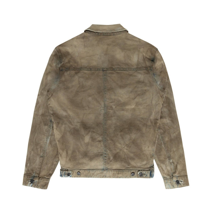 Smoke Rise Big and Tall Big and Tall Overspray Utility Jean Jacket - Hazelnut