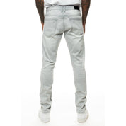 Smoke Rise Heavy Rip & Repair Jean - Light Grey