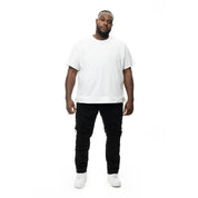 Smoke Rise Big and Tall Big And Tall Heavy Rip & Repair Jeans - Jet Black