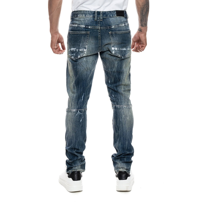Patch Washed Jean - Smoke Rise