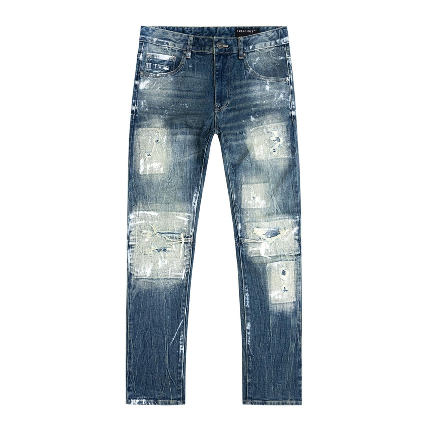 Patch Washed Jean - Smoke Rise
