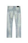 Big And Tall Patch Washed Jean - Smoke Rise