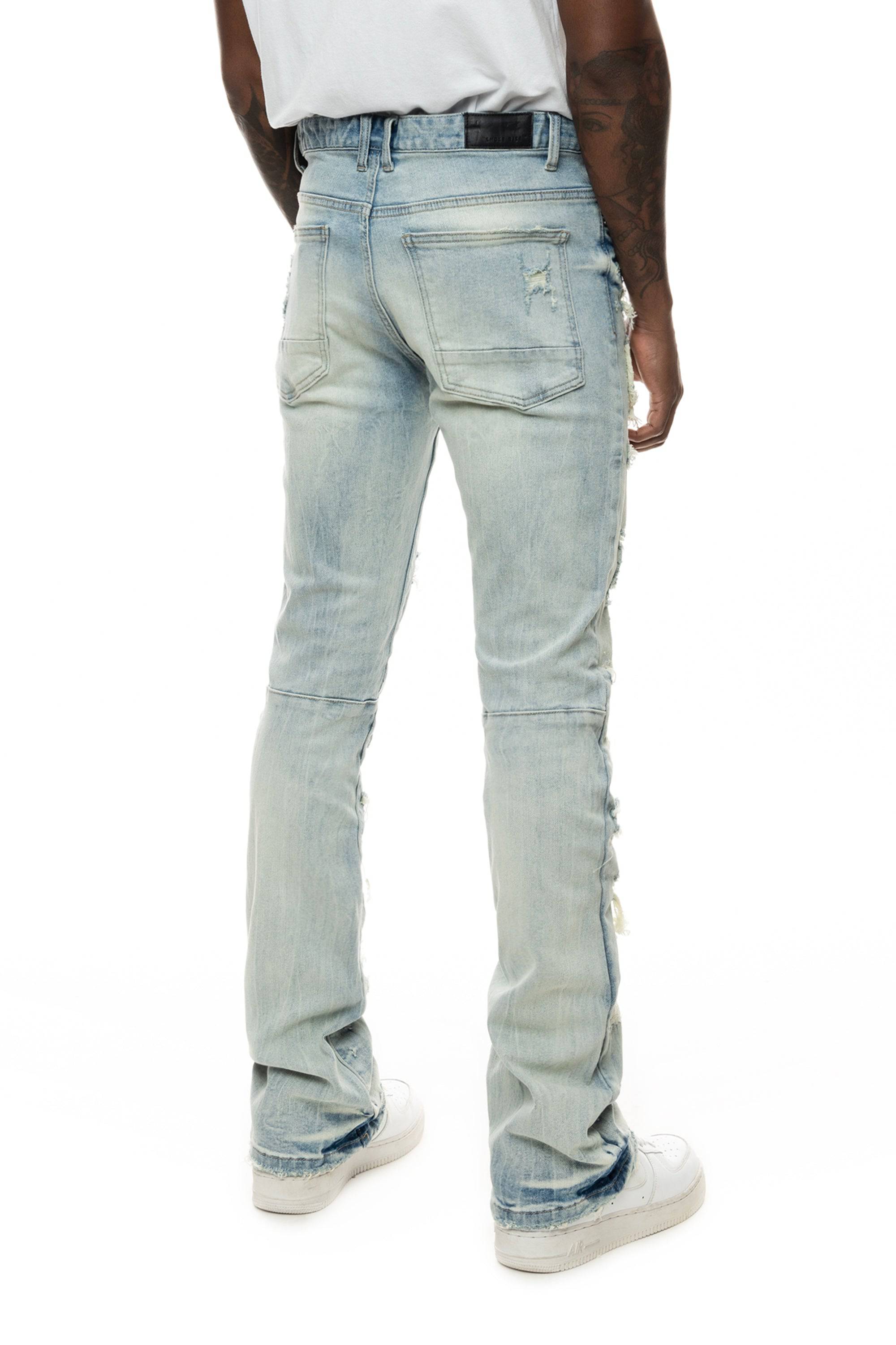Double Layered Jeans - York Blue
