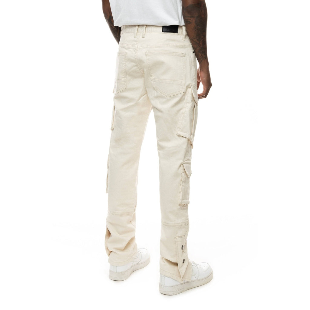 Fixed Waist Relaxed Smoke Dye Cargo Trouser