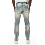 Plaid Backed Workwear Jean - Smoke Rise
