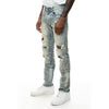 Plaid Backed Workwear Jean - Smoke Rise