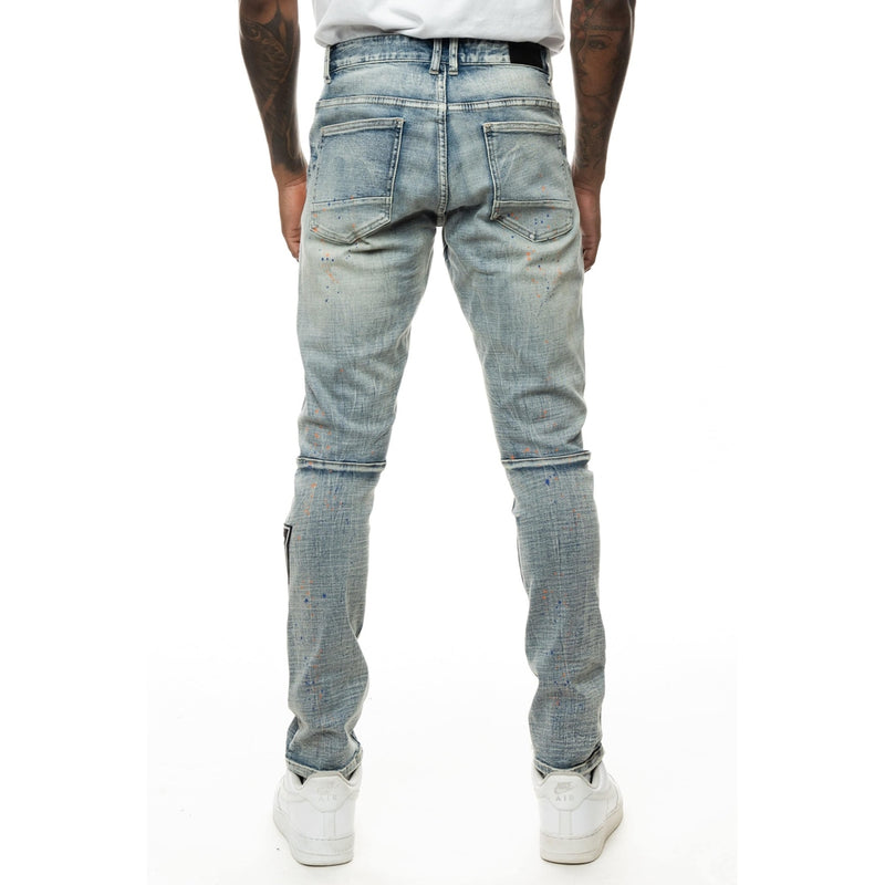 Varsity Detailed Jean - Smoke Rise