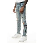 Varsity Detailed Jean - Smoke Rise