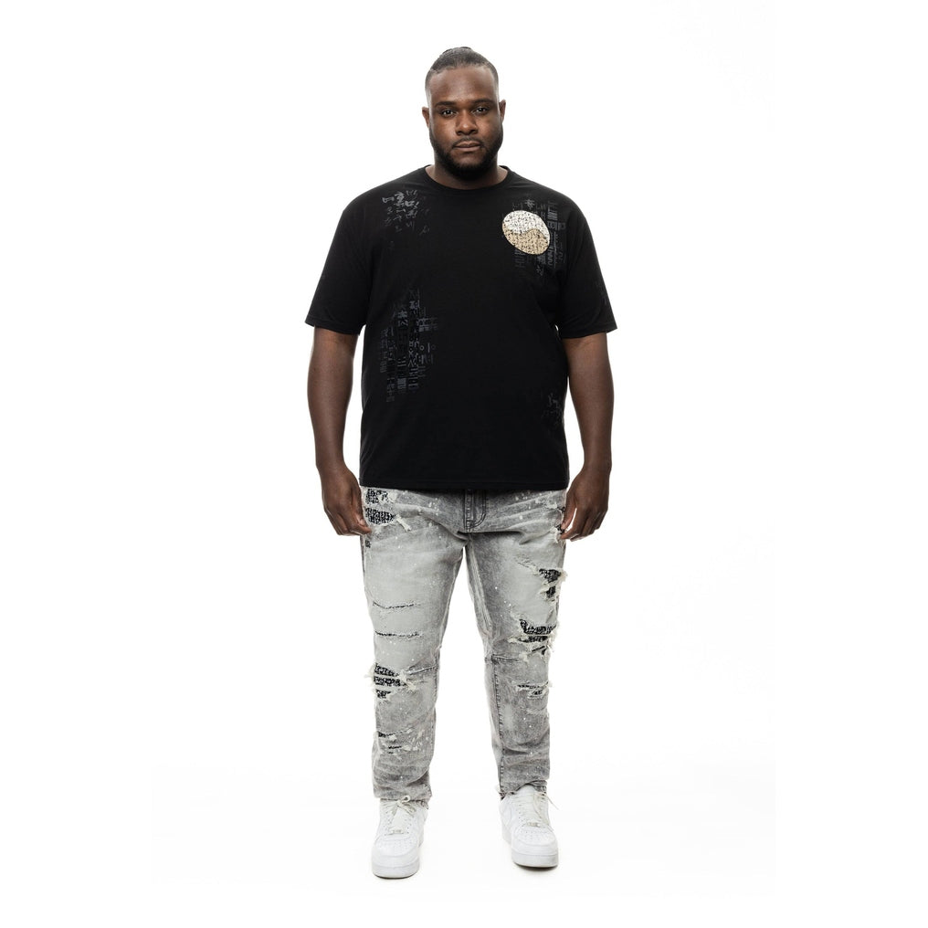 Smoke Rise Big and Tall Big And Tall Korean Character Fashion Tee