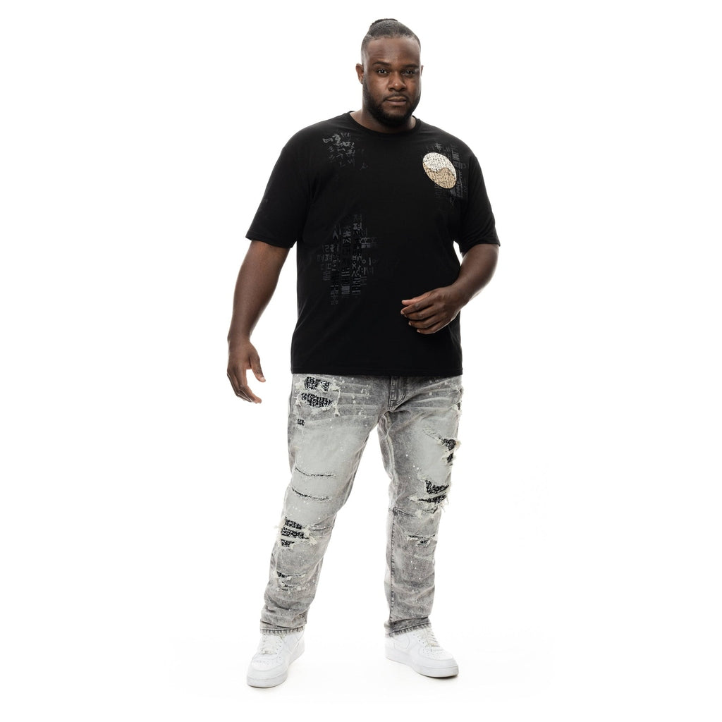 Smoke Rise Big and Tall Big And Tall Korean Character Fashion Tee