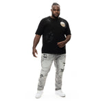 Big And Tall Korean Character Fashion Tee - Smoke Rise
