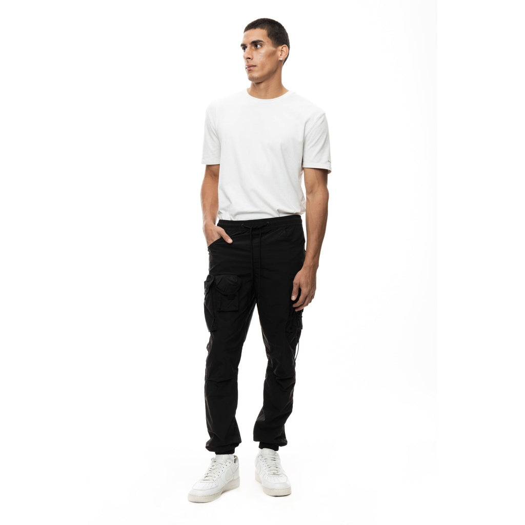 Smoke Rise Mixed Media Utility Pant - Black