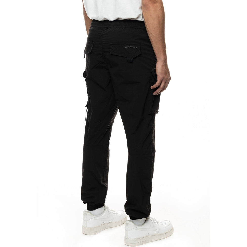 Smoke Rise Mixed Media Utility Pant - Black