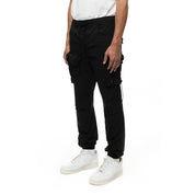 Smoke Rise Mixed Media Utility Pant - Black