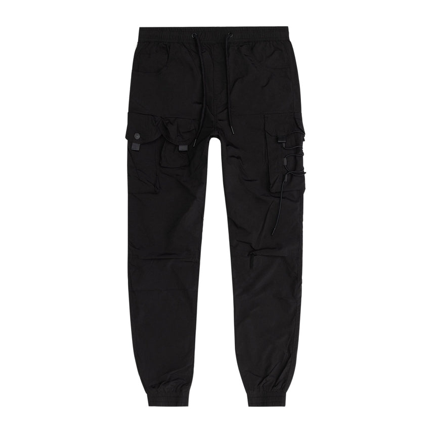 Smoke Rise Mixed Media Utility Pant - Black