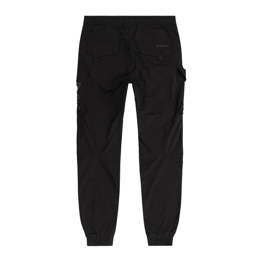 Smoke Rise Mixed Media Utility Pant - Black