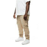 Big And Tall Mixed Media Utility Pant - Smoke Rise