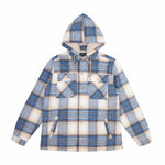 Big And Tall Flannel Shacket - Smoke Rise