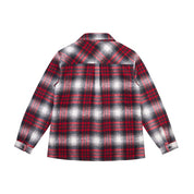Smoke Rise Big and Tall Big and Tall Flannel Shacket - Red