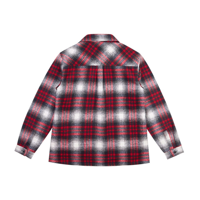 Smoke Rise Big and Tall Big and Tall Flannel Shacket - Red