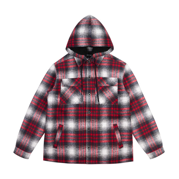 Smoke Rise Big and Tall Big and Tall Flannel Shacket - Red