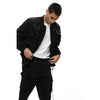 Mixed Media Utility Jacket - Smoke Rise