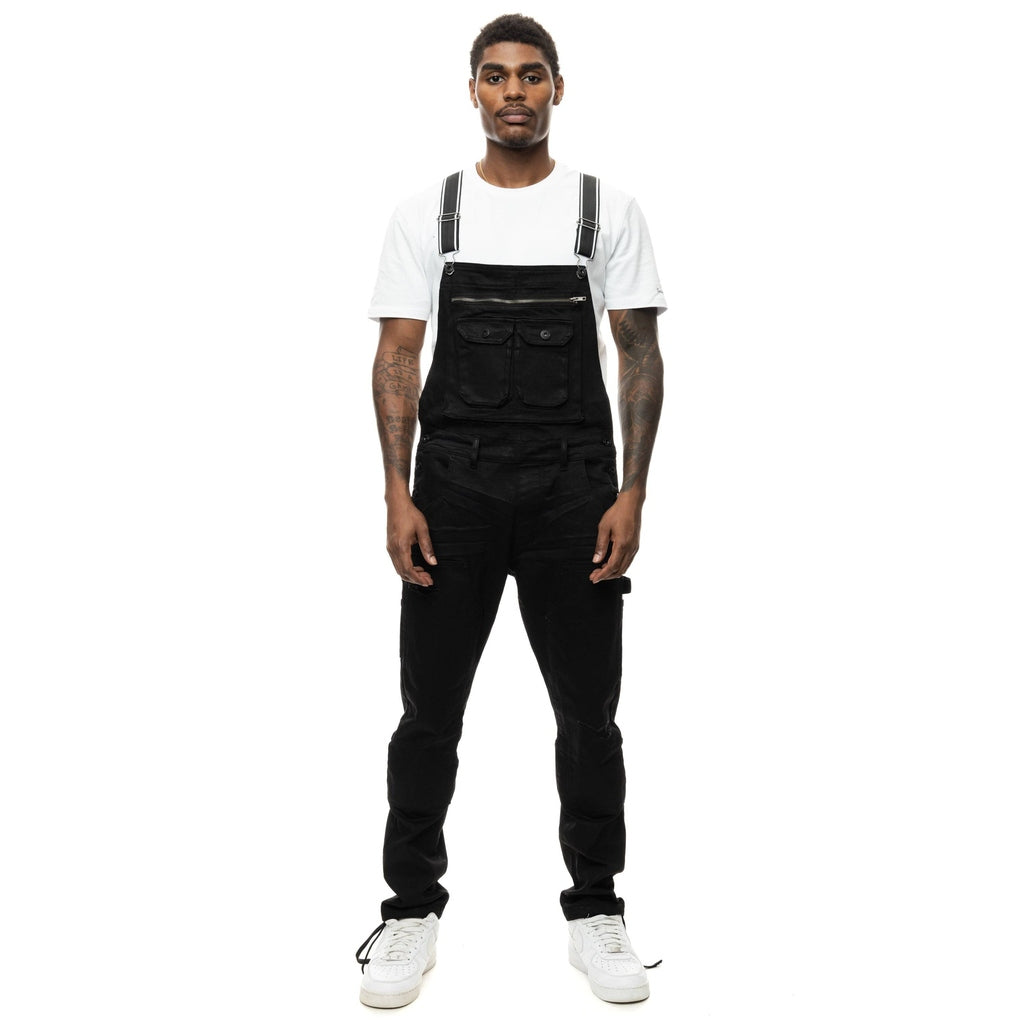 Smoke Rise FBA Workwear Canvas Overalls - Black