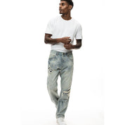 Smoke Rise Shotgun Wide Jean - Industrial Blue