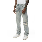 Smoke Rise Shotgun Wide Jean - Industrial Blue