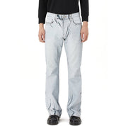 Smoke Rise Matt Foil Denim Pants - Matte Foil Blue