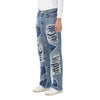 Doodling Cut Denim Pants - Smoke Rise