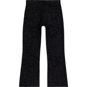 Smoke Rise Laser Camo Printed Denim Pants - Camo Black