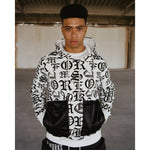 Monogram Fashion Hoodie Wh/Bk - Smoke Rise