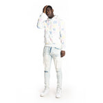 Monogram Fashion Hoodie White/Multi - Smoke Rise