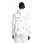 Monogram Fashion Hoodie White/Multi - Smoke Rise