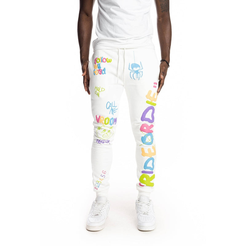 Multicolor Fashion Jogger Cream - Smoke Rise
