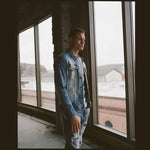 Bleached Detail Semi Basic Denim Jacket Ocean Blue - Smoke Rise