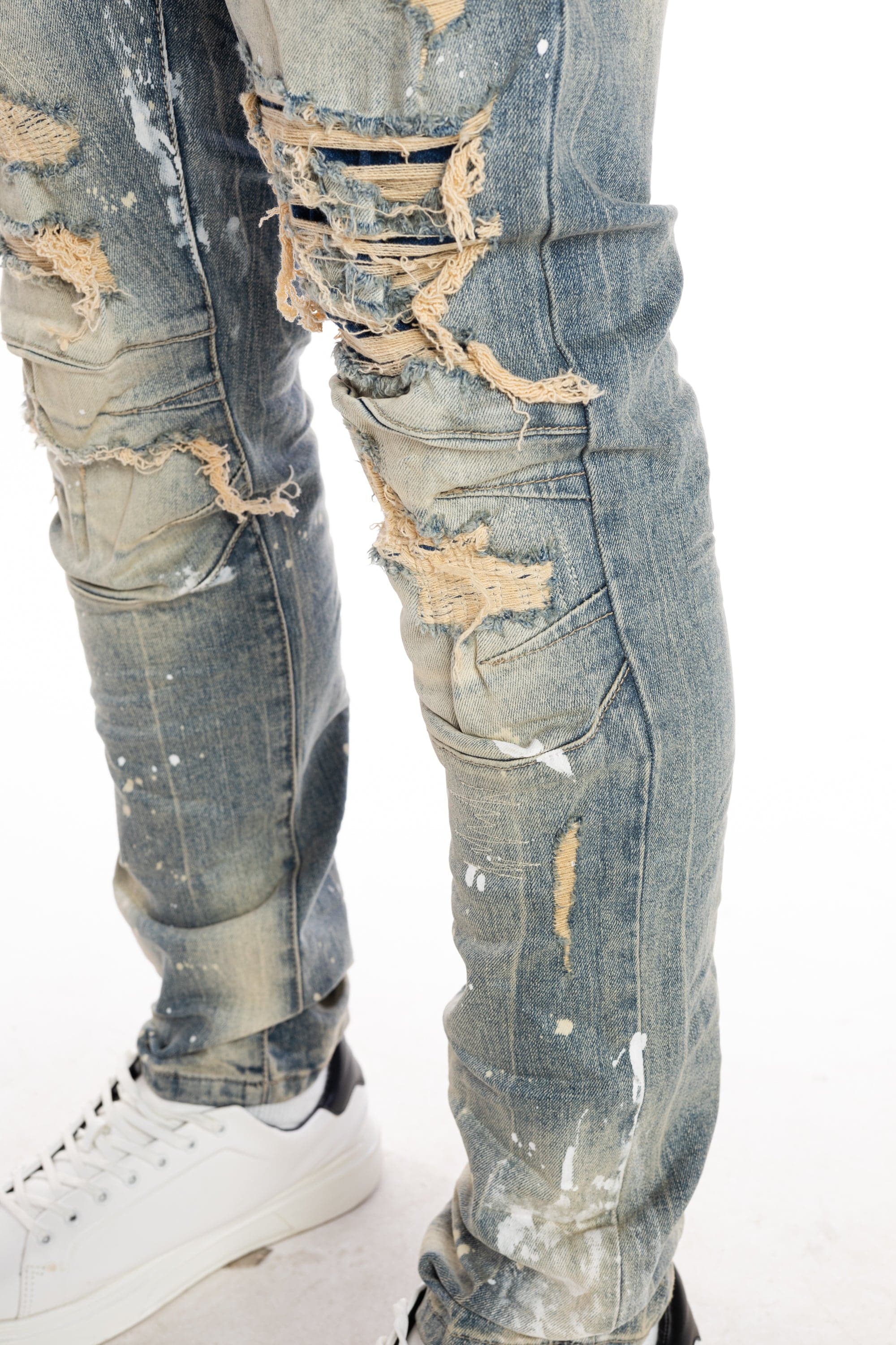 Heavy Rip & Repair Fashion Jeans