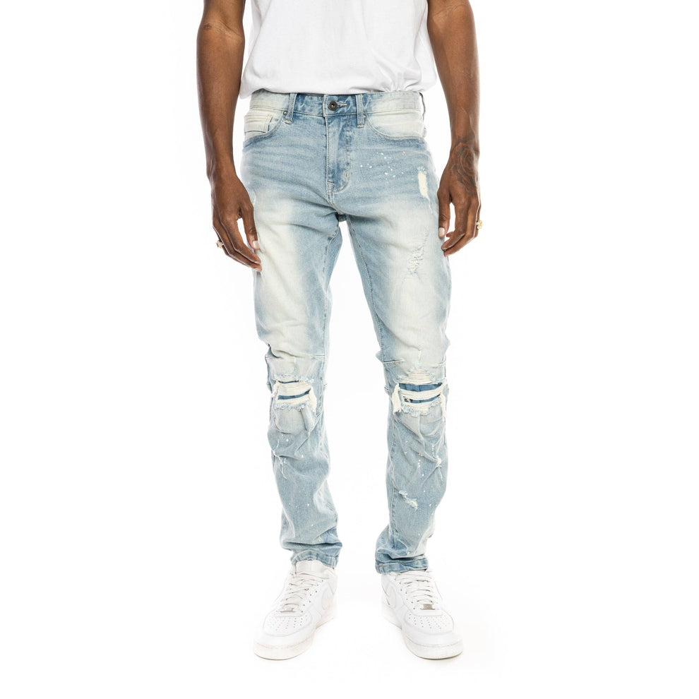 Smoke Rise Rip & Repair Jeans - Harper Blue