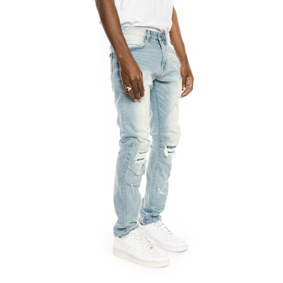 Smoke Rise Rip & Repair Jeans - Harper Blue