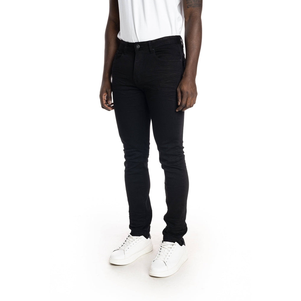 Smoke Rise Stone Washed Basic Jeans - Jet Black