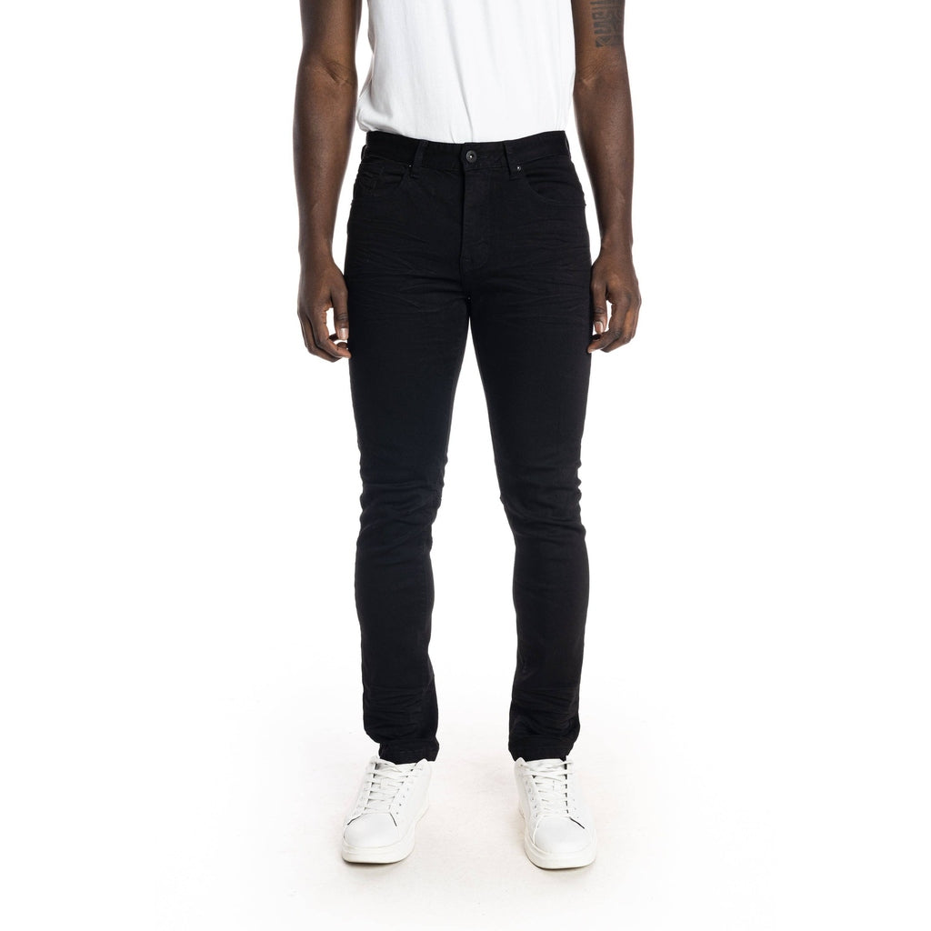 Smoke Rise Stone Washed Basic Jeans - Jet Black