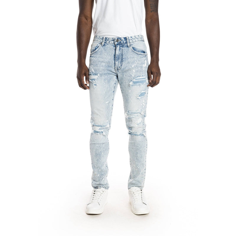 Rip And Repair Jeans Archer Blue - Smoke Rise