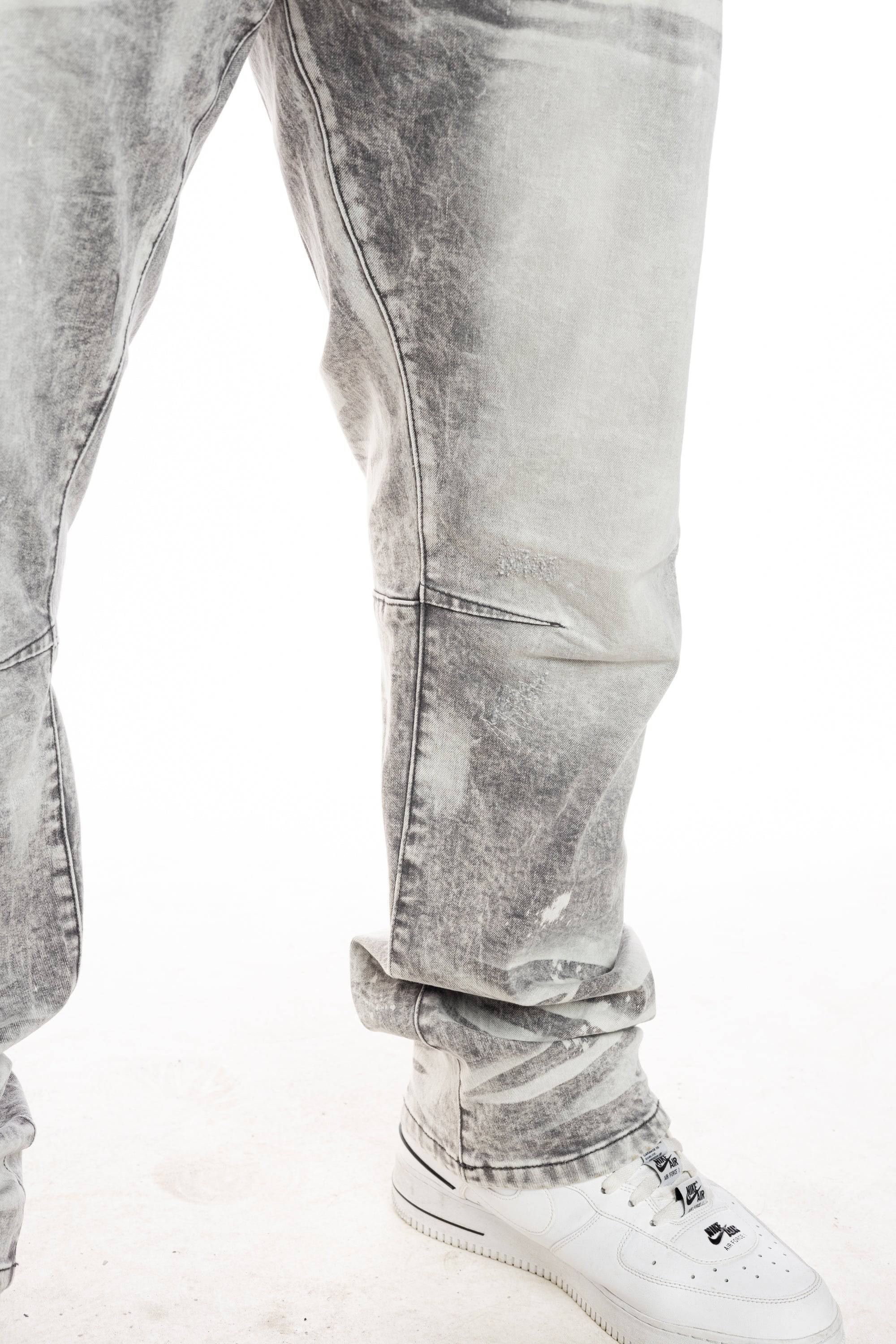 Bleached Detail Semi Basic Jeans | SMOKERISENY.COM