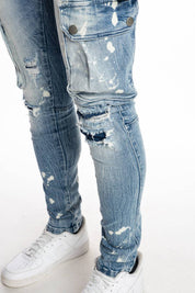 Multipocket Fashion Jeans Nile Blue - Smoke Rise