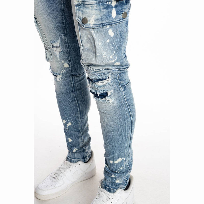 Multipocket Fashion Jeans Nile Blue - Smoke Rise