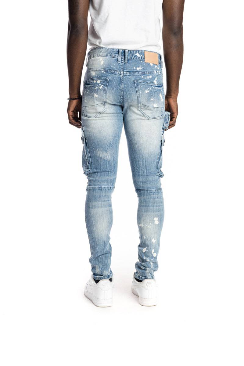 Multipocket Fashion Jeans Nile Blue - Smoke Rise