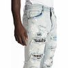 Rip And Repair Fashion Jeans Hazy Blue - Smoke Rise